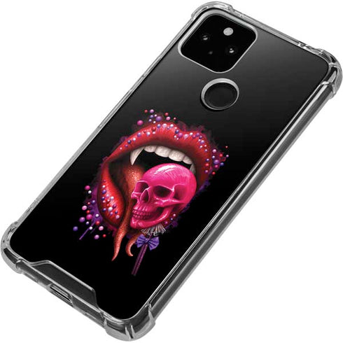 Vampire Skull Lollypop by Sarah Richter Google Pixel 5 Clear Case